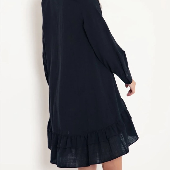 Blackmilk THE THRILL OF FRILL SHIRT DRESS - LIMITED - Picture 5 of 9